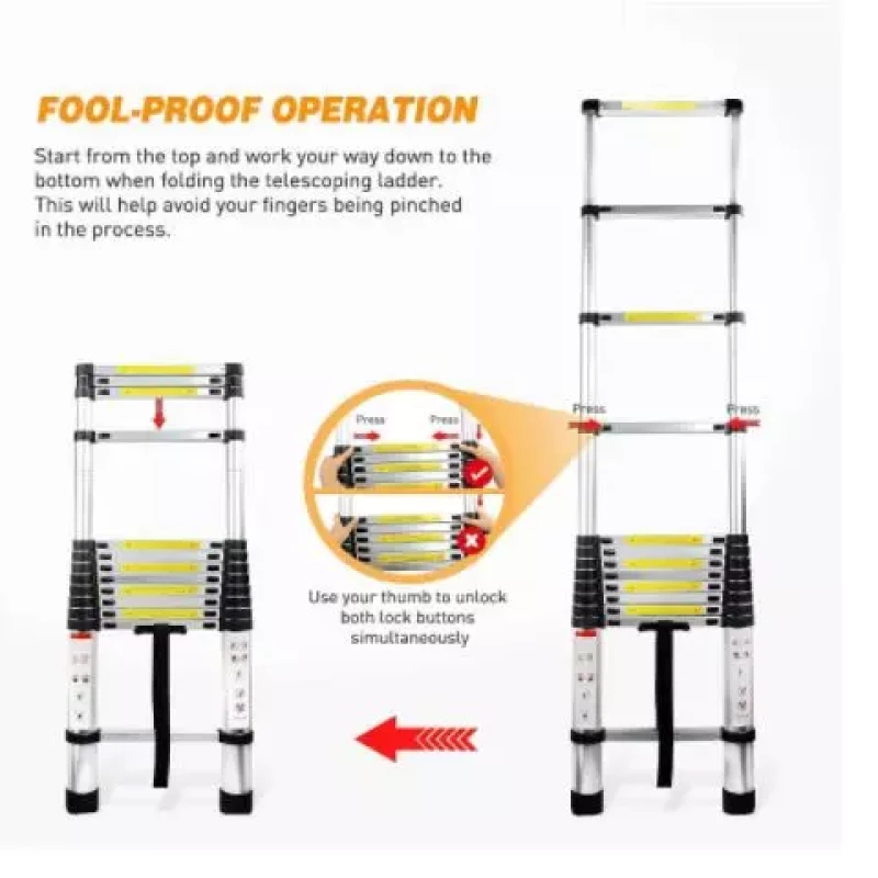 Single Telescopic Ladder 7 steps (8.5ft)