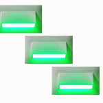 4 MODULE LED FOOTLIGHT GREEN