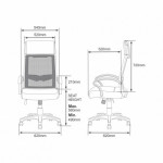 HIGH BACK CHAIR OCH 043 (GREY)