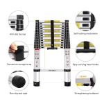 Single Telescopic Ladder 13 steps (12.5ft)