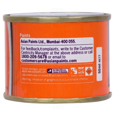 ASIAN PAINTS APCOLITE PREMIUM GLOSS ENAMEL- BRILLINT WHITE 50 ml