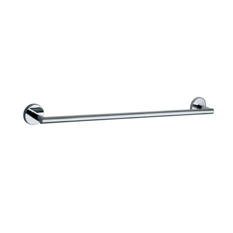 SINGLE TOWEL RAIL 600MM LONG - CHROME - JAQUAR