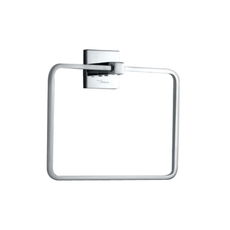 TOWEL RING SQUARE - CHROME