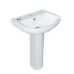 JAQUAR WALL HUNG BASIN WITH FULL PEDESTAL