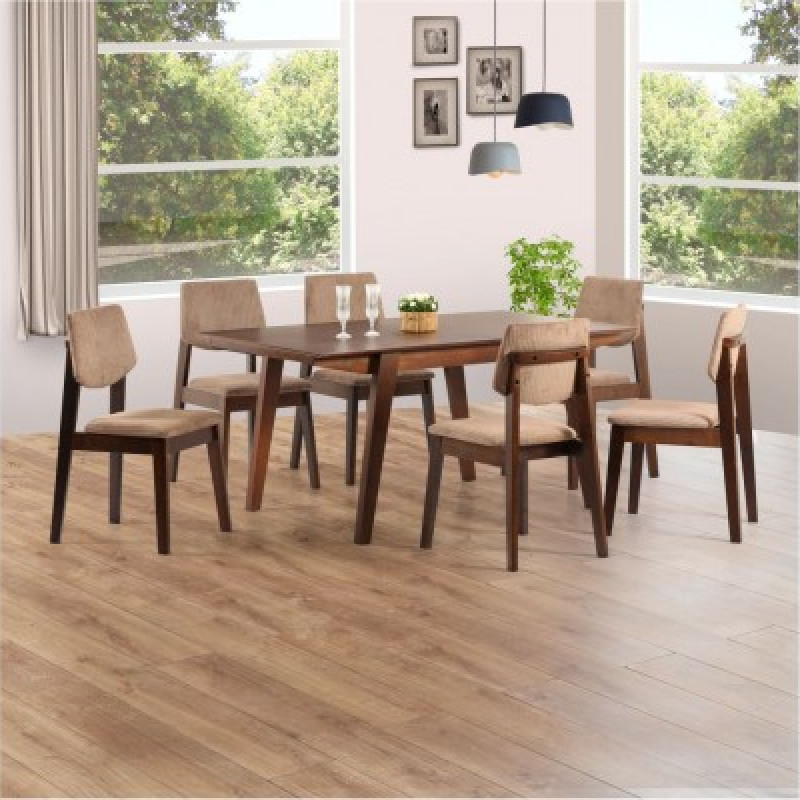 ATLANTA 7 PIECE DINING SET (MAHOGANI)