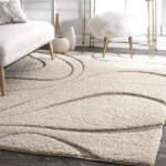 SHAGGY LIGHT GREY COLOUR MICROFIBER RUGS