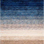 SHAGGY BLUE and LIGHT GREY COLOUR MICROFIBER RUGS