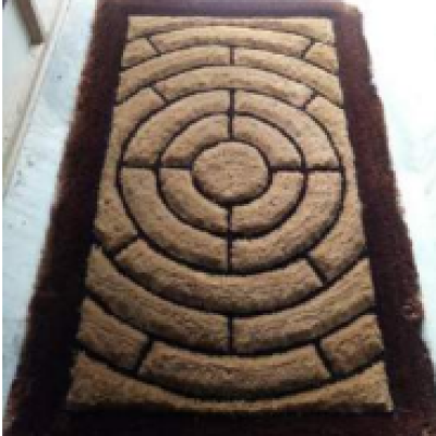 SHAGGY DARK BROWN COLOUR MICROFIBER RUGS