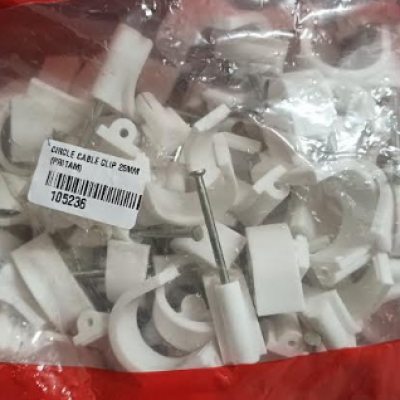 CIRCLE CABLE CLIP 25MM (PRITAM)