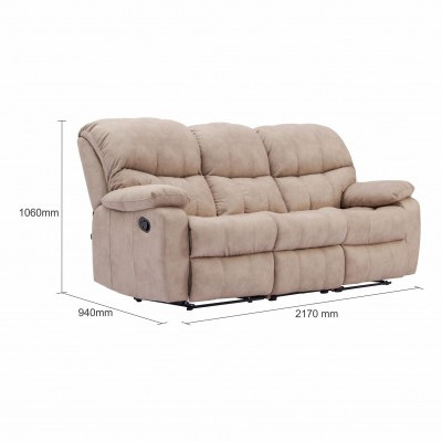 FERLAND RECLINER SOFA (3RR+1R+1R) (Fabric)