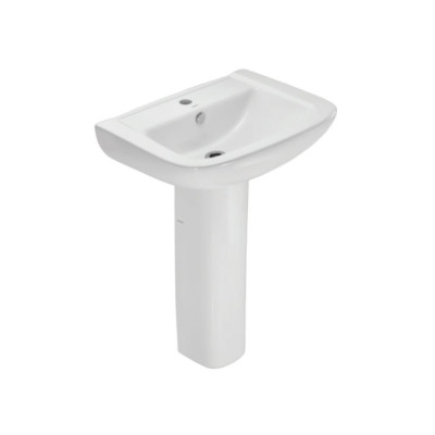 JAQUAR WALL HUNG BASIN WITH FULL PEDESTAL