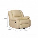 GLORY RECLINER SOFA (3+1R+1R) (GENUINE LEATHER)