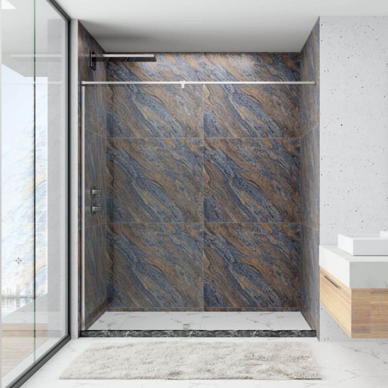 JAQUAR FREE STANDING BATHSCREEN WITH STABILIZER - (WIDTH : 600-800)