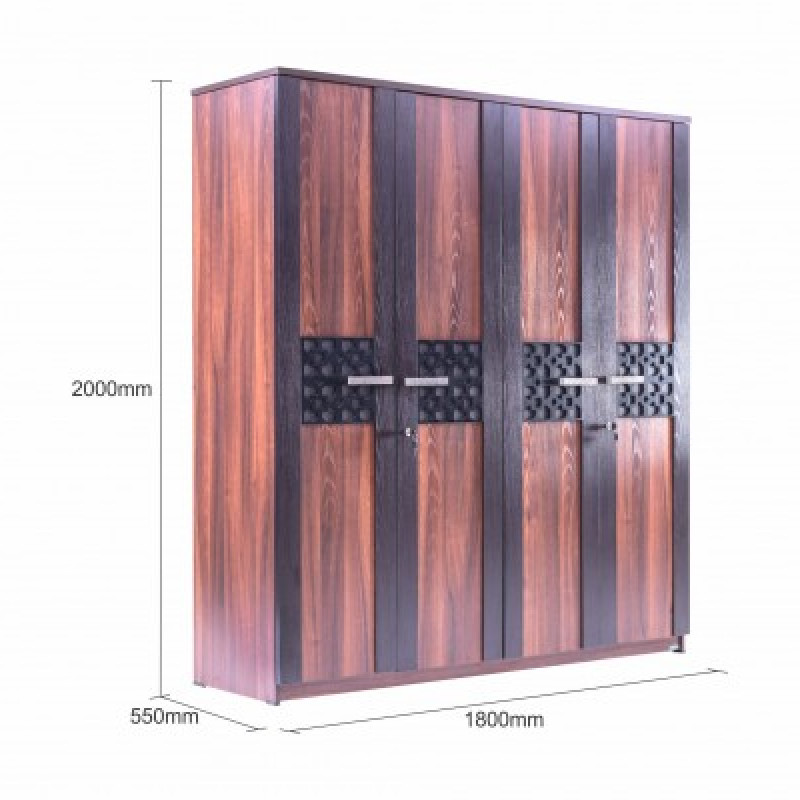 CARVIN 4 DOOR WARDROBE