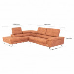 MIDLAND CORNER SOFA (Fabric)