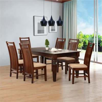 NEVADA 7 PIECE DINING SET (MAHOGANI)