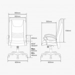 HIGH BACK CHAIR OCH 002 (BLUE)