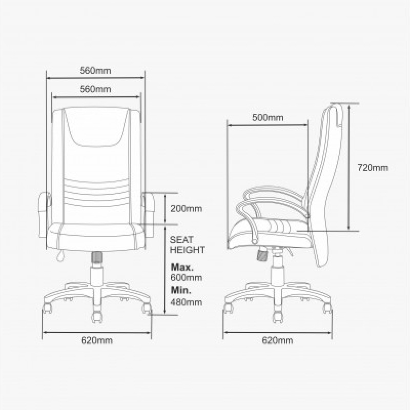 HIGH BACK CHAIR OCH 002 (BLUE)