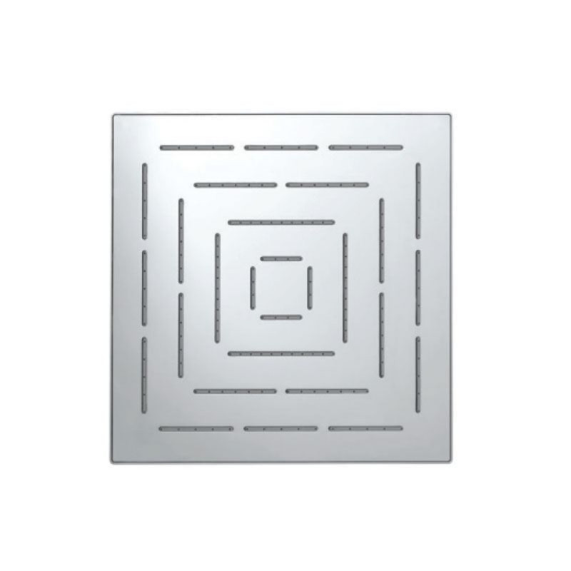 JAQUAR SQUARE SHAPE SINGLE FLOW MAZE OVERHEAD SHOWER - CHROME