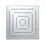 JAQUAR SQUARE SHAPE SINGLE FLOW MAZE OVERHEAD SHOWER - CHROME
