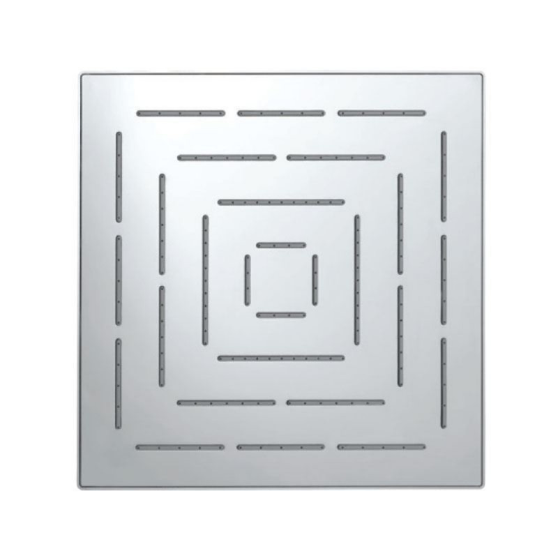 JAQUAR SQUARE SHAPE SINGLE FLOW MAZE OVERHEAD SHOWER - CHROME
