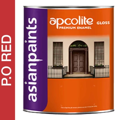 ASIAN PAINTS APCOLITE PREMIUM GLOSS ENAMEL- SHADES 10L (P.O Red)