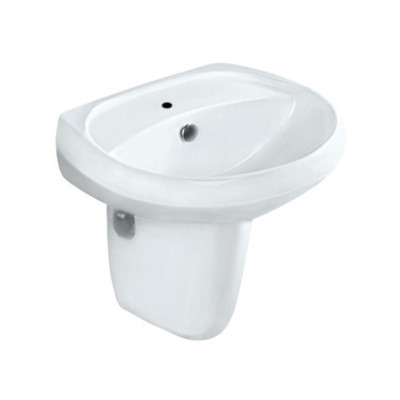 JAQUAR WALL HUNG BASIN WITH HALF PEDESTAL SLS-WHT-6801