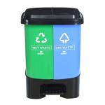 TWIN DUSTBIN 10LTR PGR