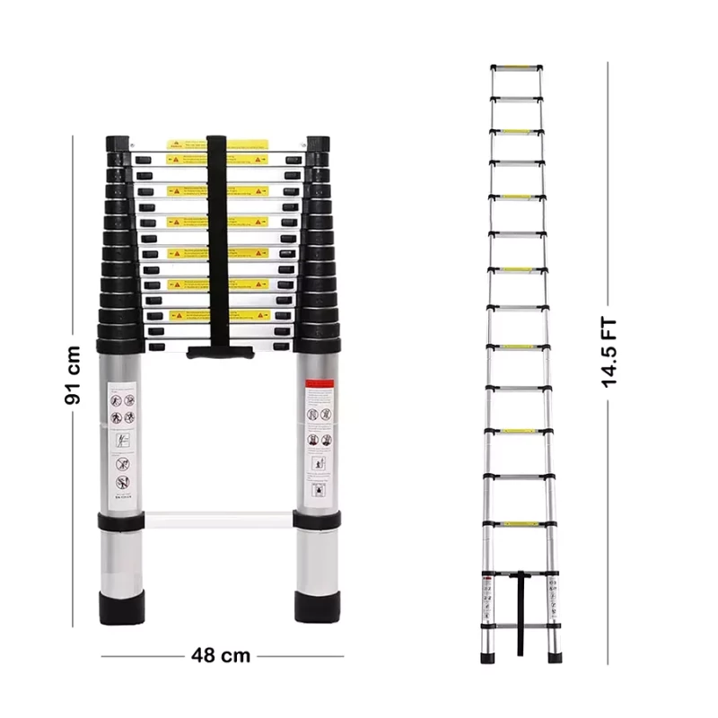 Single Telescopic Ladder 15 steps (14.5ft)
