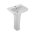 Wall Hung Basin With Full Pedestal