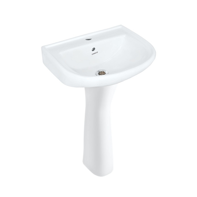 Essco Wall Hung Basin With Full Pedestal