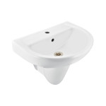 Essco Wall Hung Basin With Half Padestal