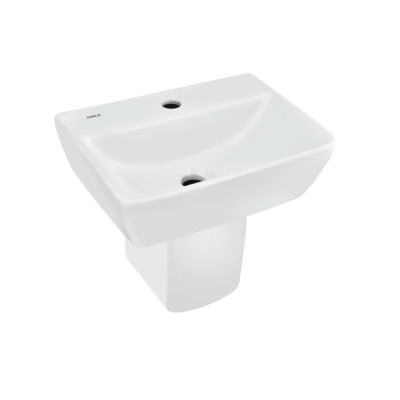 Essco Wall Hung Basin With Half Pedestal